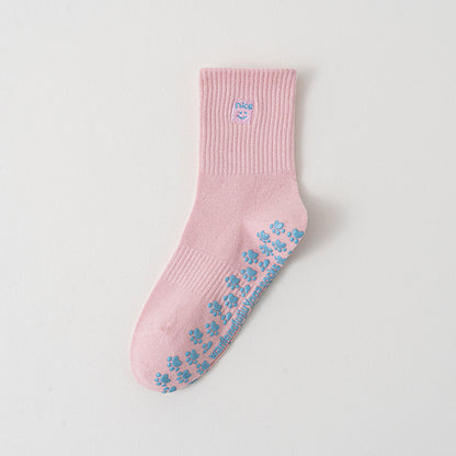 Non-Slip Yoga Socks with Embroidery
