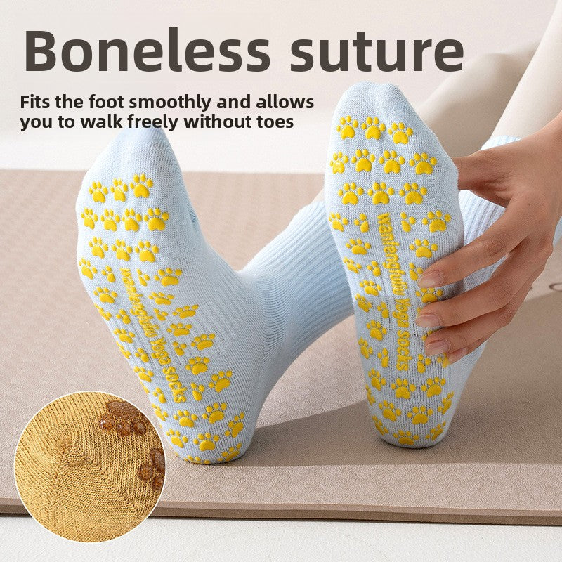 Non-Slip Yoga Socks with Embroidery