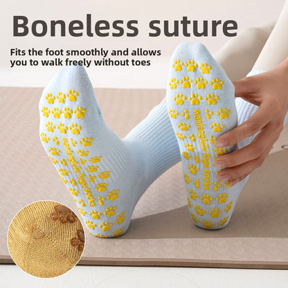 Non-Slip Yoga Socks with Embroidery