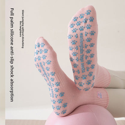 Non-Slip Yoga Socks with Embroidery
